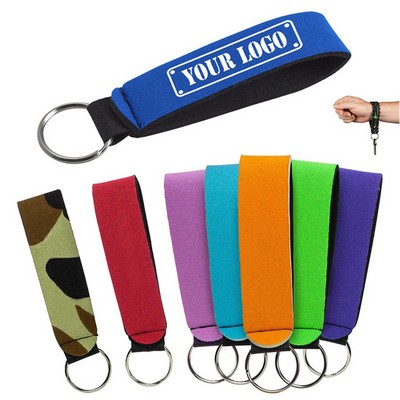 Neoprene Wristlet Strap Keychain