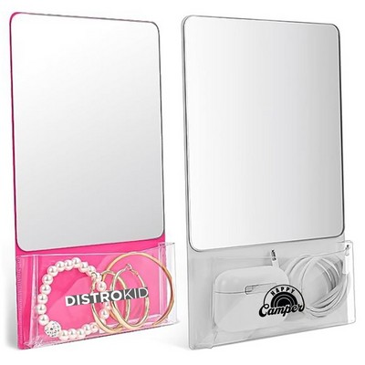 Locker Mirror with Full Magnetic Back
