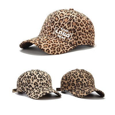 Leopard Print Vintage Adjustable Baseball Cap