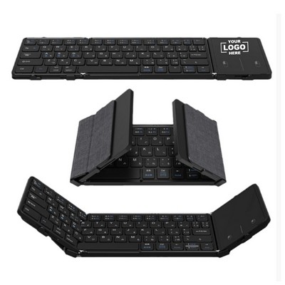 Ultra Light Tri-Fold wireless Keyboard With Number Pad