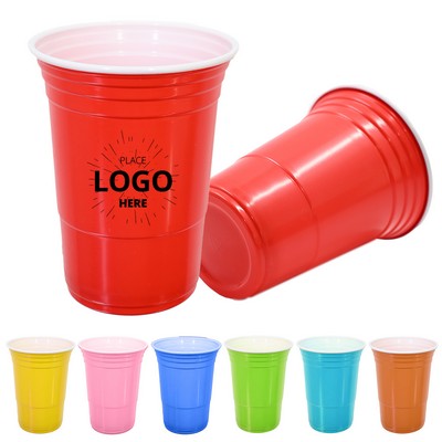 Reusable 16oz Colorful Party Drink Tumbler
