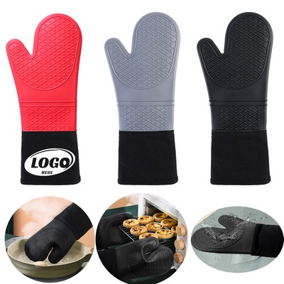 Extra Long Silicone Oven Mitts
