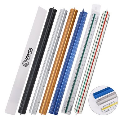 12'' Plastic Triangular Engineer Scale With PP Packing Box