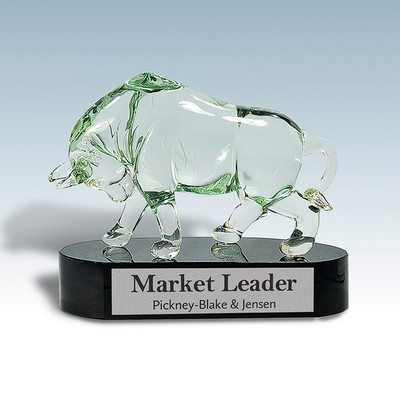 Charging Bull Art Glass Award