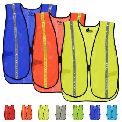 Customized Reflective Breathable Safty Vest With Elastic Band