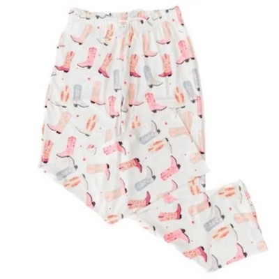 Women's Western Print Cowboy Boot Pajama Pants
