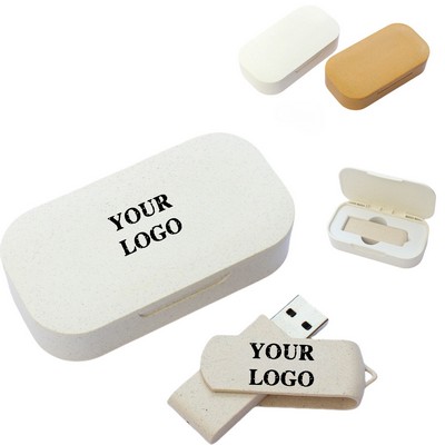 Wheat Straw USB Flash Drive Set