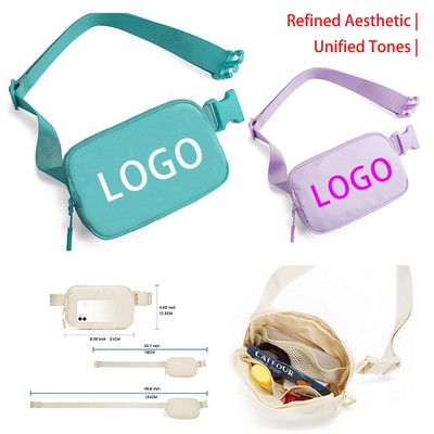 Monochromatic Waterproof Waist Pack