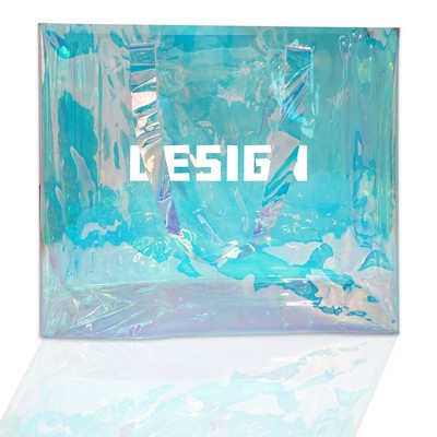 Transparent PVC Rainbow Laser Wedding Favor Handbag