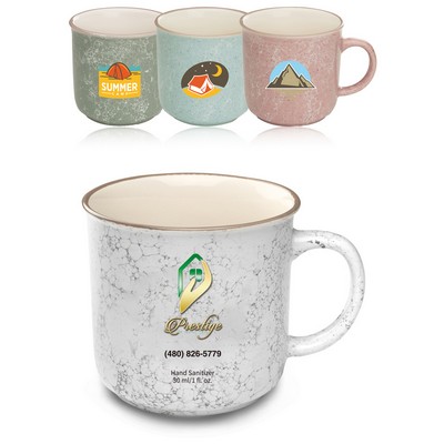13 oz. Marble Campfire Custom Coffee Mugs