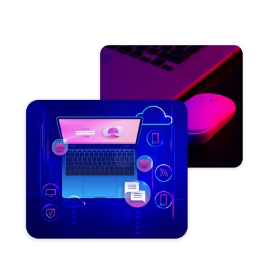 1/8 Large Rectangular Full Color Sublimation, Mouse Pad