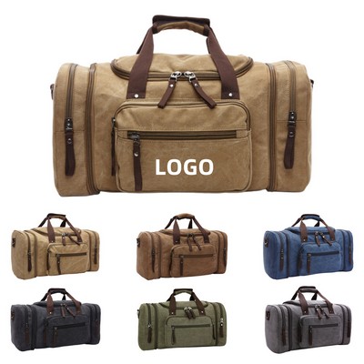 Large Capacity Canvas Duffle Bag