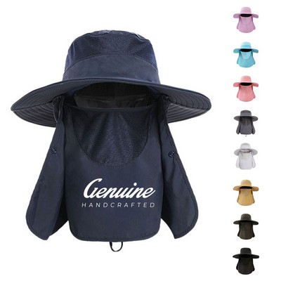 Foldable Cotton Mesh Fishing Bucket Hat