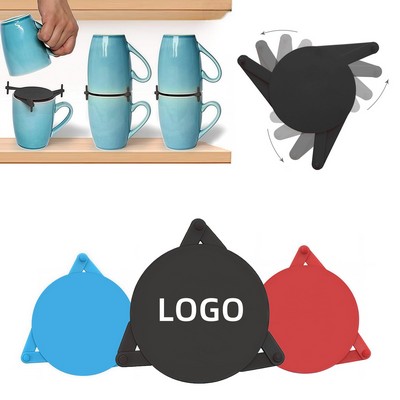 Mug Stacker Coffee Bar Cup Holder & Cabinet Mug Organizer