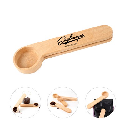 Wooden Coffee Spoon with Bag Clip