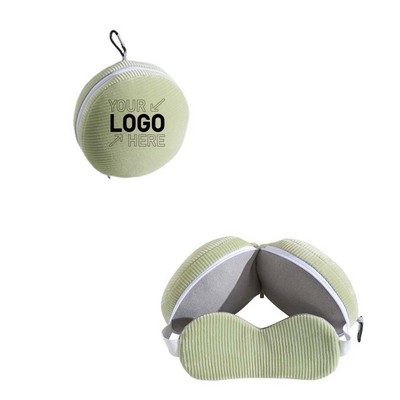 2" 1 Travel Pillow Eye Mask for Airplanes