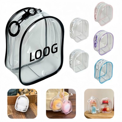 Transparent Storage Bag With Keychain