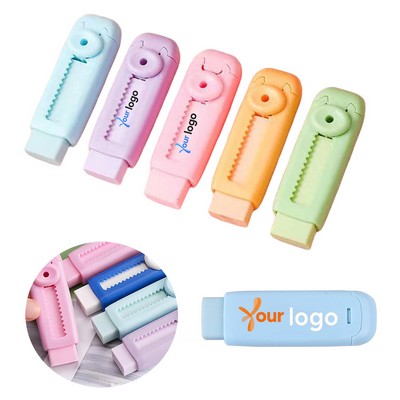 Push Type Sliding Retractable Eraser