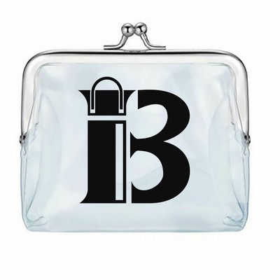 Waterproof Clear PVC Coin Purse w/ Lock Design