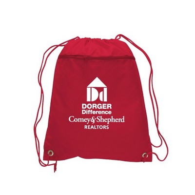 Zipper Cinch Backpack