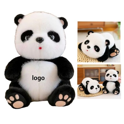 10" Realistic Panda Plush Toy With Soft Hug Design