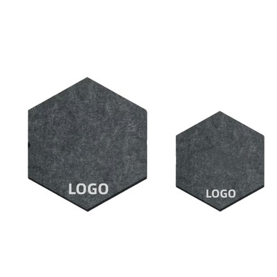 Hexagonal Felt Board 3D Wall Panels for Soundproof Decor