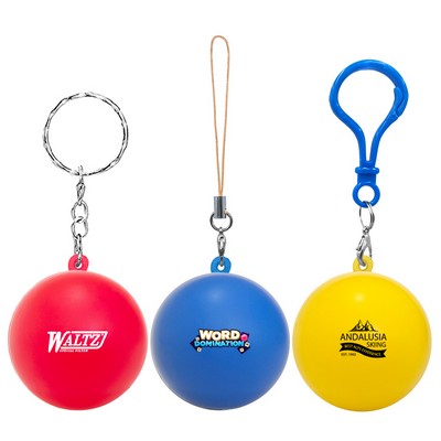 PU Foam Stress Ball Keychain