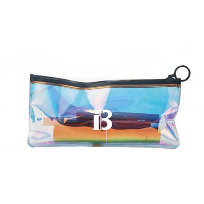 Holographic Rainbow Cosmetic Bag