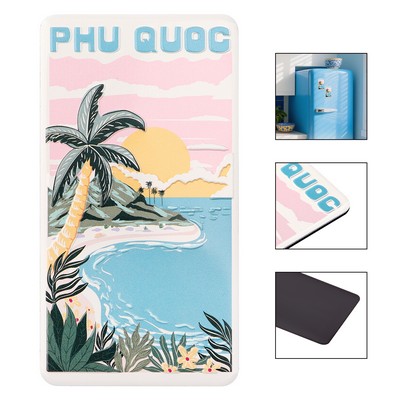 3 3/4"x 2" Custom 3D Fridge Magnet Souvenir for Refrigerator