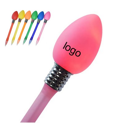 Light up Christmas Bulb Pen