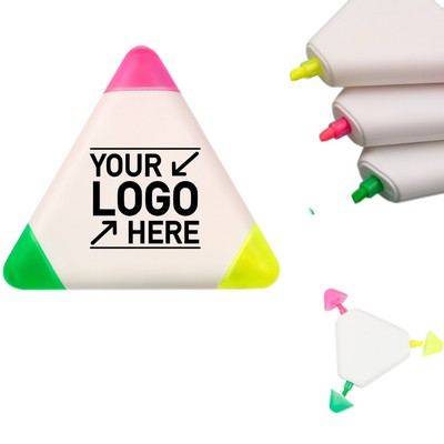 Three-Color Triangle Fluorescent Highlighter