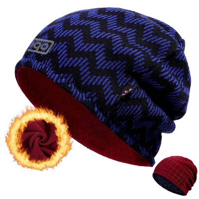 Double Layer Warm Knit Hat