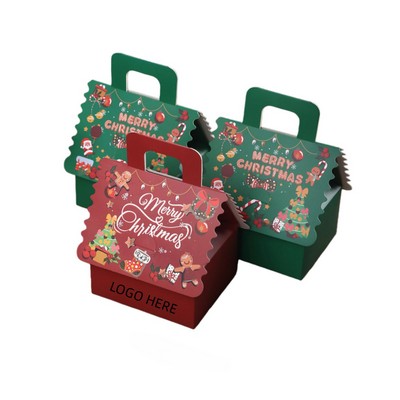 Christmas Gift Box W/Handle