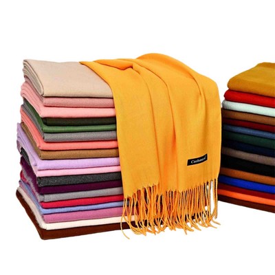 Woven Scarf With Fringes