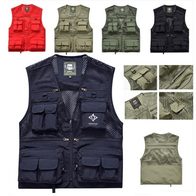 Unisex Mesh Breathable Fishing Vest