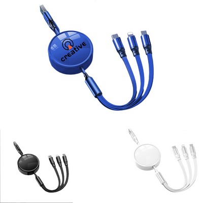 Retractable 3-in-1 Charging Cable