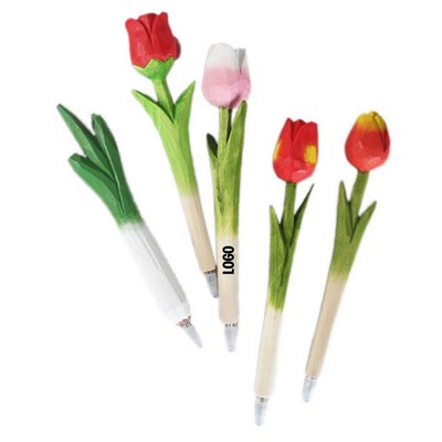 Plant Shaped Wooden Carving Pen