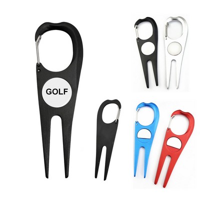 Aluminum Divot Tool with Ball Marker