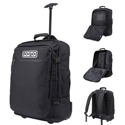 Nylon Men's Hand-Carried Trolley Business Backpack