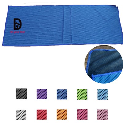 39.37"x11.81" Cooling Towel With Climbing Bag