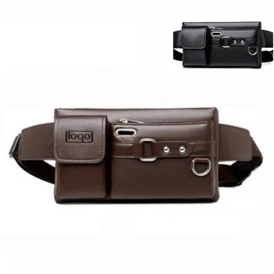 PU Leather Chest Bag