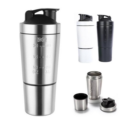 20Oz Stainless Steel Shaker Bottle