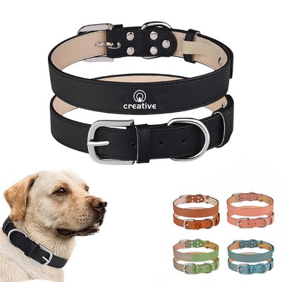 Adjustable Solid-Color Pet Collar