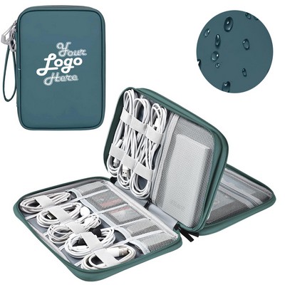 Electronics Travel Organizer Case Double Layers