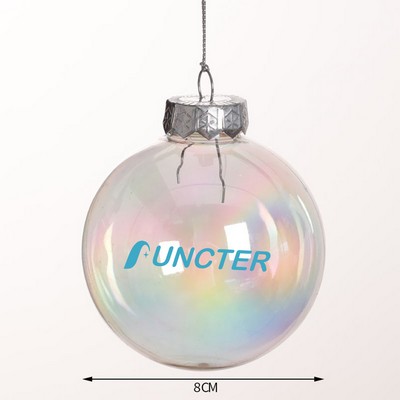 3.15" Acrylic Hollow Ball Fillable Ornaments Ball