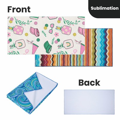 Dye Sublimated 400GSM Microfiber Beach Towel