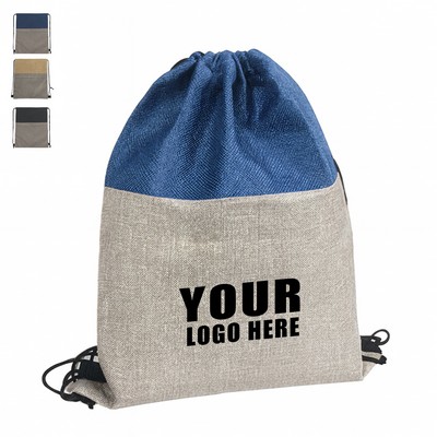 Two-Tone Oxford Tote Bag