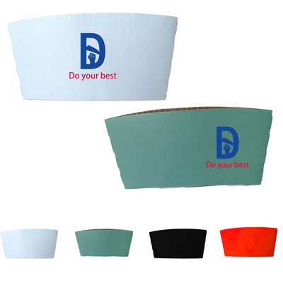 12oz Corrugated Kraft Sleeve for Cold Hot