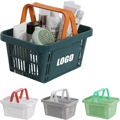 Simple Hollow-Out Portable Bath Basket