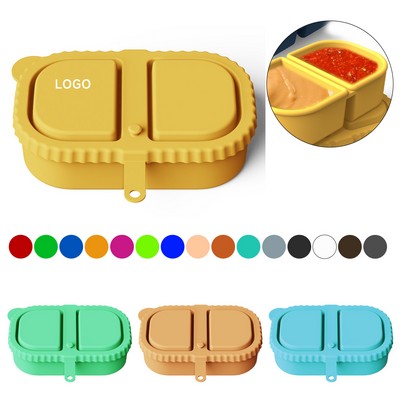 Silicone Sauce Container with Lid